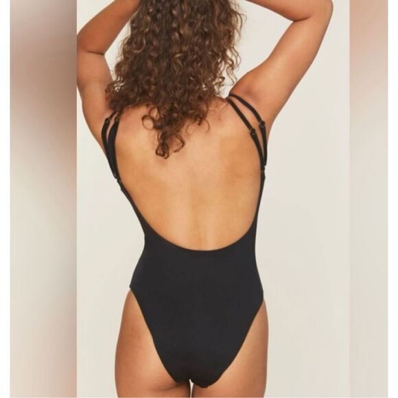 Andie Swim The Rockaway One piece Swimsuit Black NWT Size Small - Picture 6 of 6